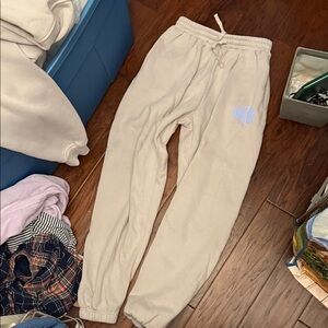 White Fox Boutique Cream Sweatpants